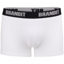 Brandit Boxershorts Logo 2-pack - White / White - M
