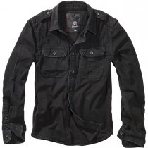 Brandit Vintage Shirt Longsleeve - Black - 7XL