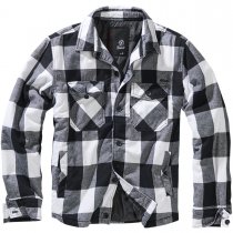 Brandit Lumberjacket - White / Black - 3XL