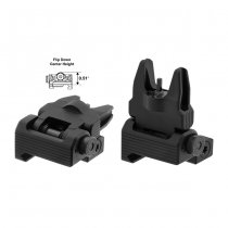 Leapers Accu-Sync Spring Loaded AR15 Flip-Up Front Sight - Black