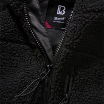 Brandit Ladies Teddyfleecejacket Hood - Black - XL