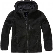 Brandit Ladies Teddyfleecejacket Hood - Black - 2XL