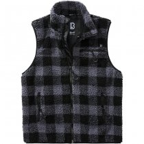 Brandit Teddyfleece Vest Men - Black / Grey