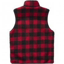 Brandit Teddyfleece Vest Men - Red / Black - S