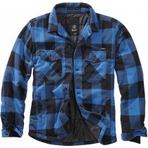 Brandit Lumberjacket - Black / Blue - M