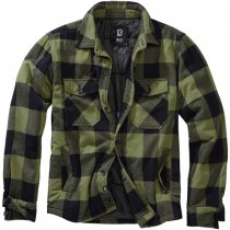 Brandit Lumberjacket - Black / Olive - 7XL