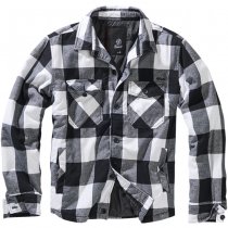 Brandit Lumberjacket - White / Black - 6XL
