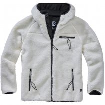 Brandit Teddyfleece Worker Jacket - White - 2XL