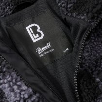 Brandit Teddyfleece Jacket - Black / Grey - 2XL
