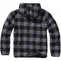 Brandit Teddyfleece Worker Pullover - Black / Grey - S