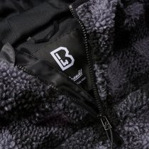 Brandit Teddyfleece Worker Pullover - Black / Grey - M