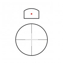 Theta Optics Rhino 4x32 Scope & Micro Red Dot Sight - Black