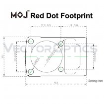Vector Optics Frenzy-X 1x22x26 MOS 3 MOA Red Dot - Black