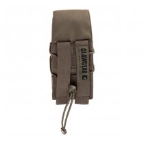 Clawgear 5.56mm Single Mag Stack Flap Pouch Core - RAL 7013