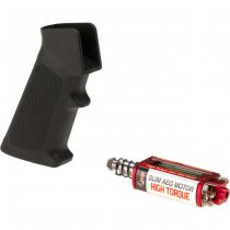 Ares High Torque Slim Motor & M4 Slim Pistol Grip - Black