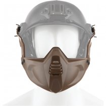 FMA Half Mask FAST Helmet - Desert