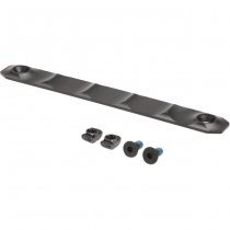 METAL Type D CNC Aluminium Rail Cover Long M-LOK & Keymod - Black