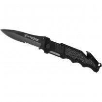 Smith & Wesson Border Guard SWBG1S Serrated Folder - Black