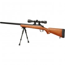 WELL SR-1 Spring Sniper Rifle Set - Wood