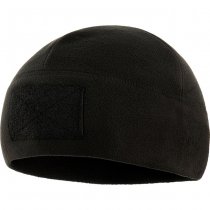 M-Tac Tactical Fleece Watch Cap Beanie & Patch Panel - Black - L