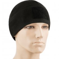 M-Tac Tactical Fleece Watch Cap Beanie & Patch Panel - Black - L