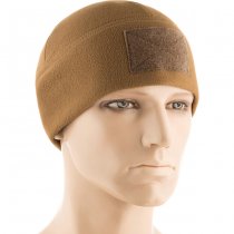 M-Tac Tactical Fleece Watch Cap Beanie & Patch Panel - Coyote - L