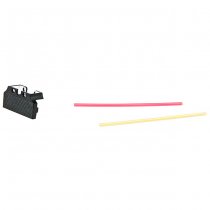 CowCow Marui Hi-Capa Fiber Optic Rear Sight Plate - Black