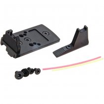 5KU Action Army AAP-01 GBB Fiber Front & Rear Sight Mount / RMR Mount Base - Black